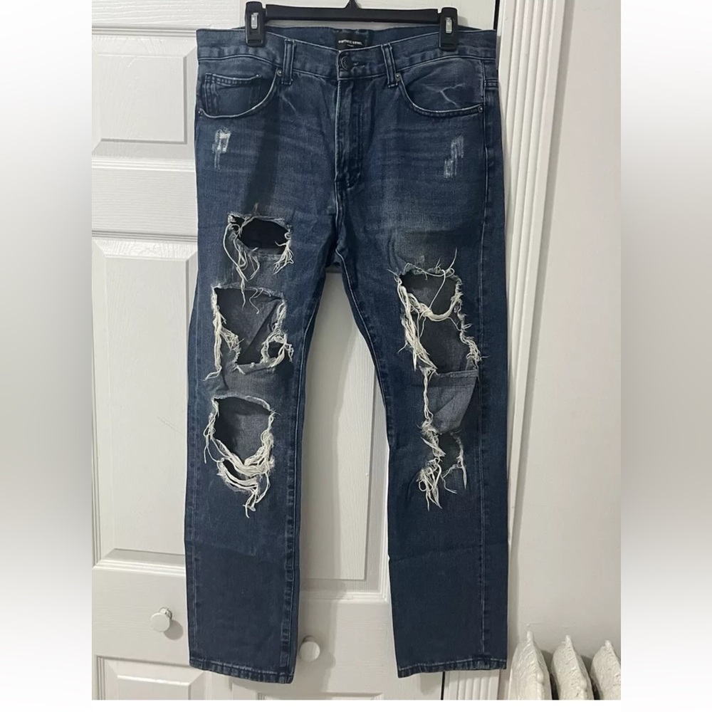 Earnest Sewn Men’s Ripped Up Rock And Roll 🎸 Jeans